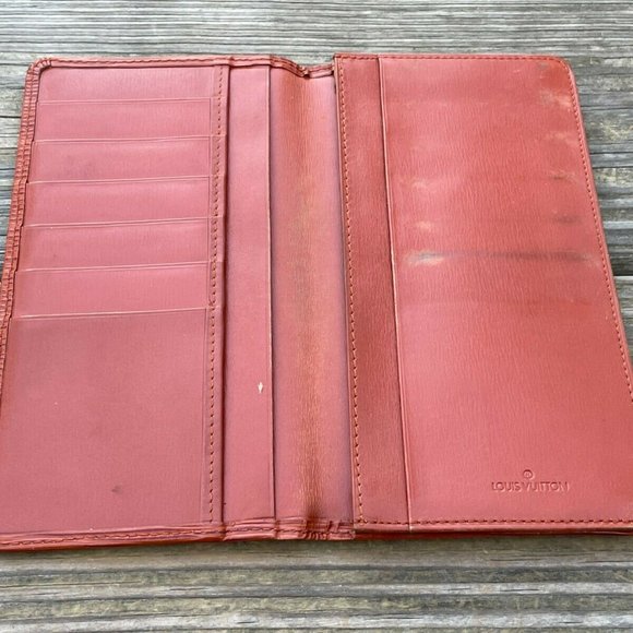 Louis Vuitton Epi Leather Porte Yen Cartes Credit Bifold Long Wallet Made Spain - Picture 12 of 12